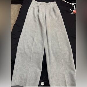 Aritzia Gray Wide Leg Pants